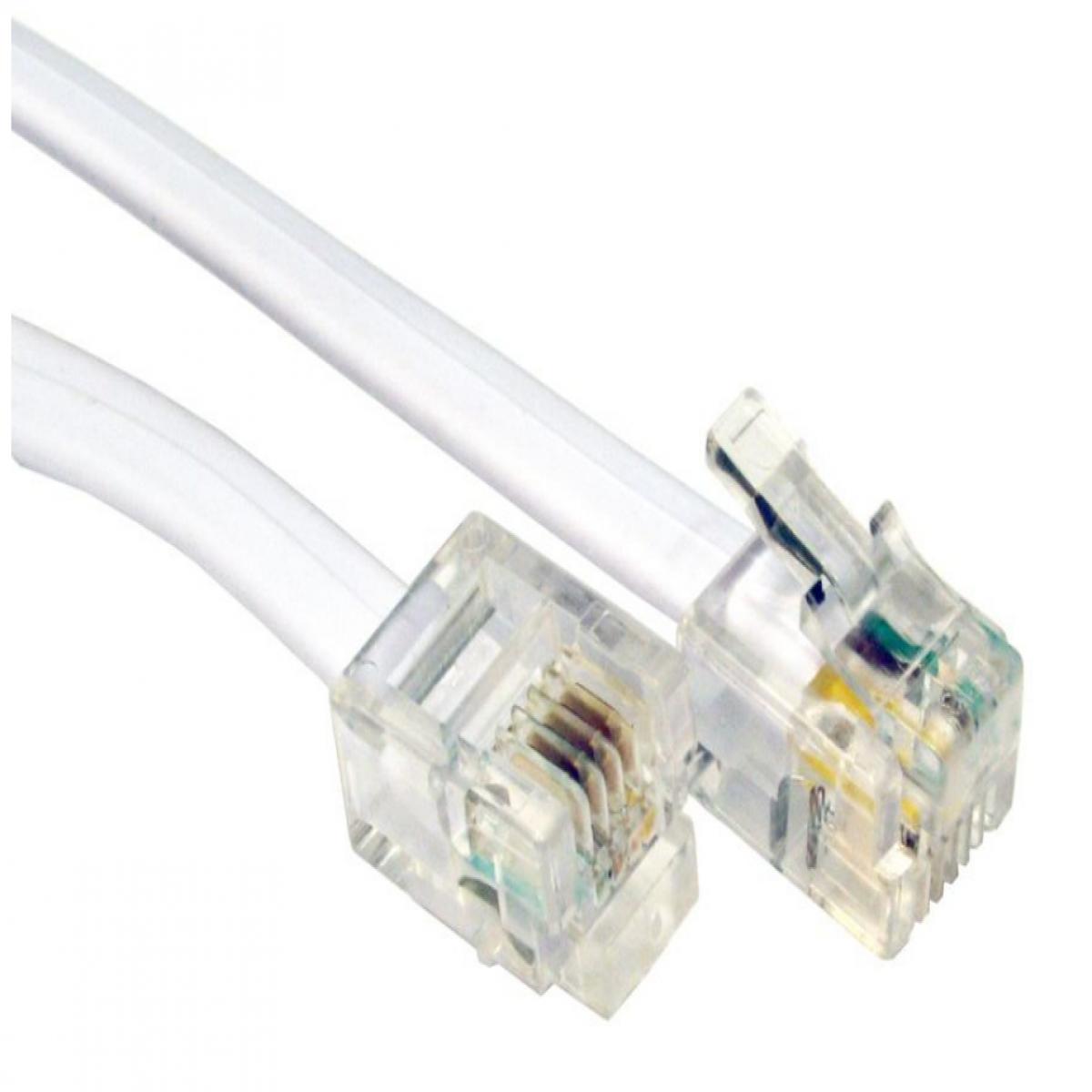 CDL 5m RJ11 to RJ11 Modem White