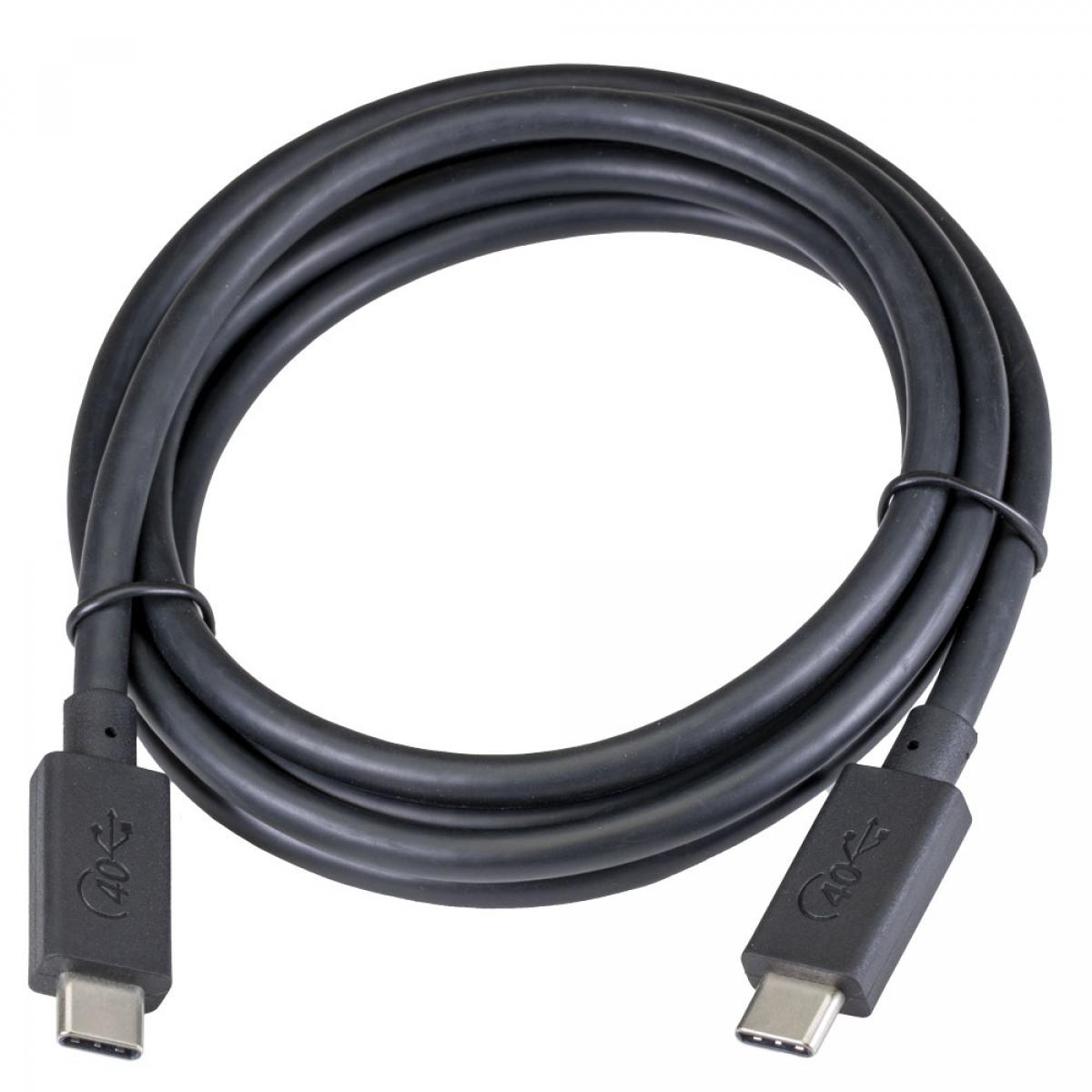 CNL 1.5M USB-C 4.0 G3 100W M-M Bk U-IF